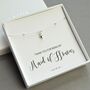 Sterling Silver Bridesmaid Thank You Gift, thumbnail 1 of 2