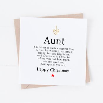 Christmas Card For Auntie, 3 of 4