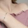 Sterling Silver Delicate Gemstone Friendship Bracelet, thumbnail 2 of 12