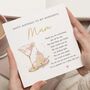 Poem Birthday Card For Mum With Cake, thumbnail 1 of 7