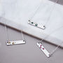 Birthstone Constellation Sterling Silver Bar Necklace, thumbnail 4 of 7
