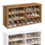 Shoe Bench Storage Bench With Six Compartments, thumbnail 6 of 6