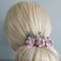 Lilac Flower Hair Pins, thumbnail 1 of 3