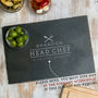 Personalised Family Chef Chopping Board For Him, thumbnail 2 of 9