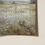 It's Okay To Rest Vintage Outdoor Mindfulness Print, thumbnail 2 of 6
