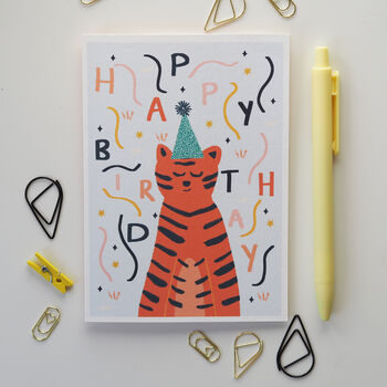 Birthday Tiger Kids Birthday Card, 4 of 7
