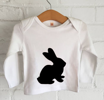 Mother And Child Rabbit And Bunny Tshirt Twinning Tops, 2 of 3