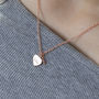 Personalised Rose Gold Plated Heart Necklace, thumbnail 2 of 10