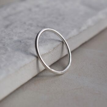Simple Plain Stacking Ring, 2 of 8