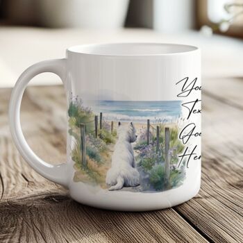 Personalised West Highland Terrier Dog Beach Walk Collection, 5 of 8