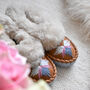 Bloom Handmade Sheepskin Moccasin Slippers, thumbnail 1 of 5