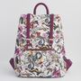 Floral Engravings Small Plum Backpack, thumbnail 1 of 6