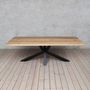 Diamond Natural Oak Solid Wood Dining Table, thumbnail 2 of 5
