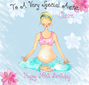Yoga Birthday Card For Sister, Auntie, Niece, Mum, 5 of 6