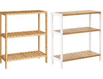 Three Tier Multipurpose Bamboo Rack Storage Shelf, 8 of 8