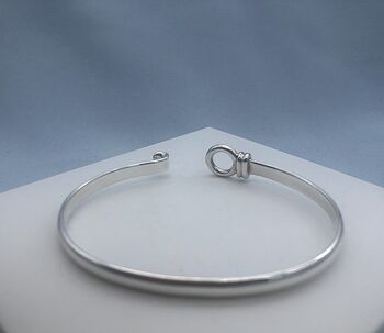 Personalised Sterling Silver Bangle Bracelet, 8 of 11