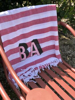 Personalised Initial Beach Towel, 8 of 10