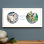 Bespoke Watercolour Pet Family Portrait Framed Print, thumbnail 1 of 4