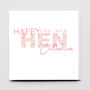 Happy Hen Doo Greeting Card, thumbnail 1 of 2