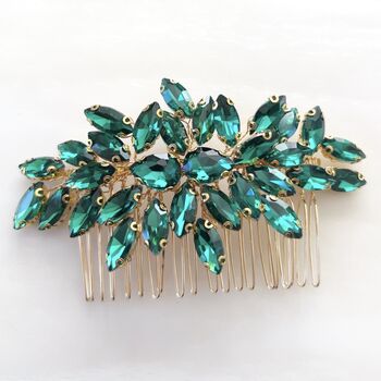 Emerald Green Hair Comb, 4 of 4