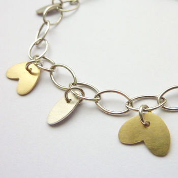 Silver And Gold Petals Bracelet, 4 of 5