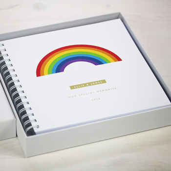 Personalised Rainbow Memory Album Or Scrapbook, 3 of 5