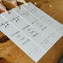 Personalised Wedding Reserved Seat Signs Wedding Roles, thumbnail 3 of 5