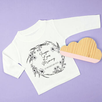 Personalised First Mother's Day Wildflower Bodysuit, 5 of 9