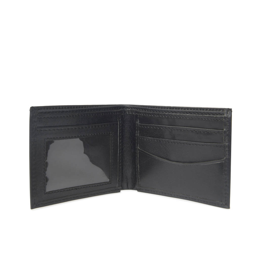 Mens Personalised Leather ID Wallet With Rfid By Vida Vida ...