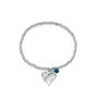 Personalised Heart Charm Stretch Bead Bracelet, thumbnail 3 of 8