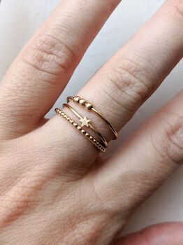Solid Gold Mindfulness Spinning Ring, 4 of 5
