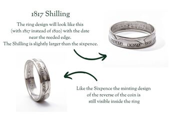 Sterling Silver Wedding Ring Set 1817, 5 of 12