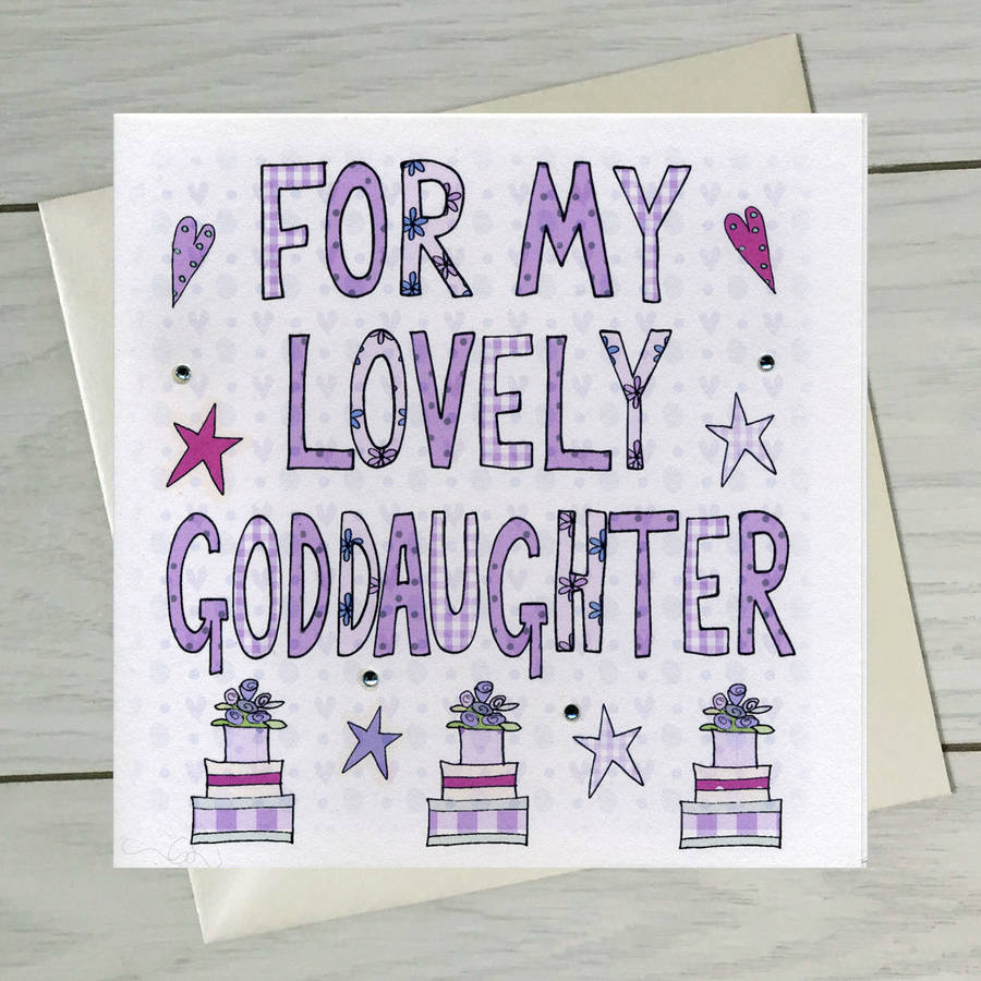 personalised goddaughter/ godson wedding book card by claire sowden ...