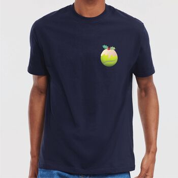 Personalised Tennis Christmas Pudding T Shirt, 2 of 3