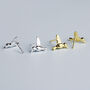 Sterling Silver Hummingbird Stud Earrings, thumbnail 3 of 6