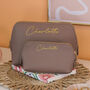 Personalised Script Make Up Bag Gift For Her Travel, thumbnail 1 of 5