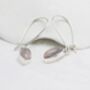 Sterling Silver Rose Quartz Earrings, thumbnail 5 of 7