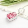 Rough Ruby Silver Pendant July Birthstone, thumbnail 2 of 4