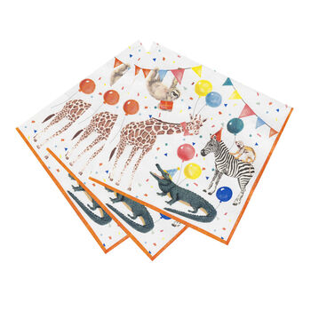 Safari Party Animal Recycled Paper Napkins 20 Pack, 2 of 4