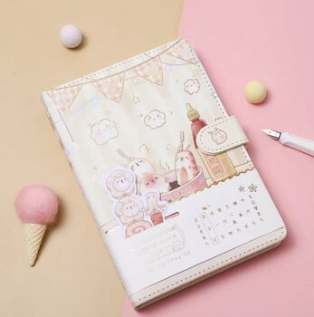 Cute Bunny Sushi A5 Lined Notebooks, 4 of 4