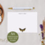Moth Personalised Note Cards A6 Notecard Set, thumbnail 1 of 6