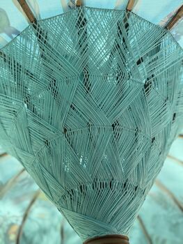 Sperarmint Blue Paradise Printed Garden Parasol, 3 of 4