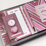 Pink And Burgundy Stationery Box, thumbnail 5 of 11