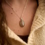 Oval Cremation Ashes Necklace For Human Or Pet Ashes, thumbnail 1 of 5