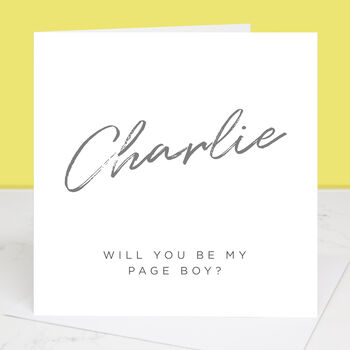 Will You Be My Page Boy Card, 3 of 4