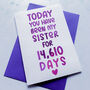 Personalised Sibling Days Card, thumbnail 4 of 8