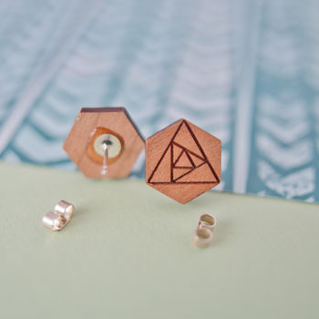 Geometric Rose Earrings, 2 of 2
