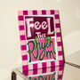 Feel The Rhythm Retro Music Art Print, thumbnail 1 of 12