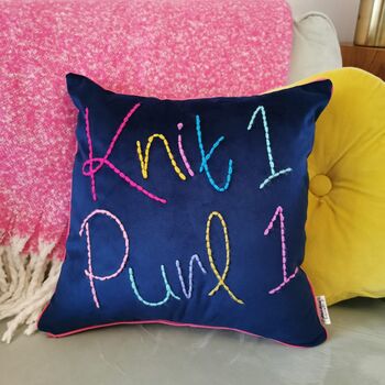Personalised Colourful Velvet Cushion, 2 of 5