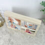 Personalised Freestanding Four Photo Giant Wooden Block 15cm X 21cm Landscape, thumbnail 4 of 5